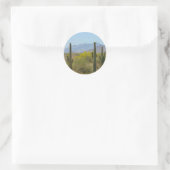 Sticker Rond Saguaro Cactus (Sac)