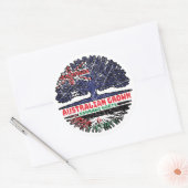 Sticker Rond Sahara occidental Sahraoui Australie arbre Austral (Enveloppe)