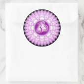 Sticker Rond Sahasrara ou Crown le 7ème Chakra (Sac)