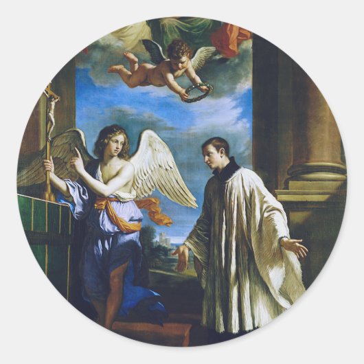 Sticker Rond Saint Aloysius Gonzaga (Devant)