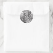 Sticker Rond Saint Ambroise de Milan (Sac)