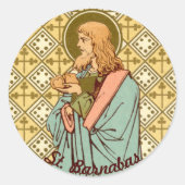 Sticker Rond Saint Barnabas l'apôtre (RLS 02) (Devant)
