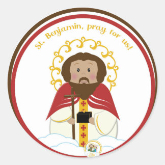 Sticker Rond Saint Benjamin