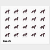 Sticker Rond Saint Bernard BFF Saint icker (Feuille)