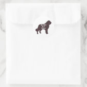 Sticker Rond Saint Bernard BFF Saint icker (Sac)