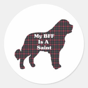 Sticker Rond Saint Bernard BFF Saint icker