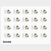 Sticker Rond Saint Bernard Lovers (Feuille)