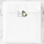 Sticker Rond Saint Bernard Lovers (Sac)