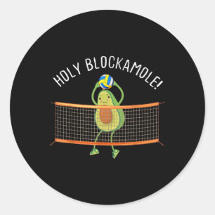 Sticker Rond Saint Blockamole Volleyball mignon Amusant