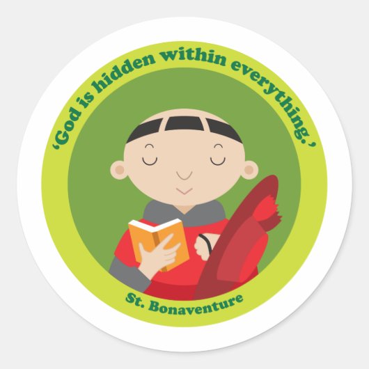 Sticker Rond Saint Bonaventure (Devant)