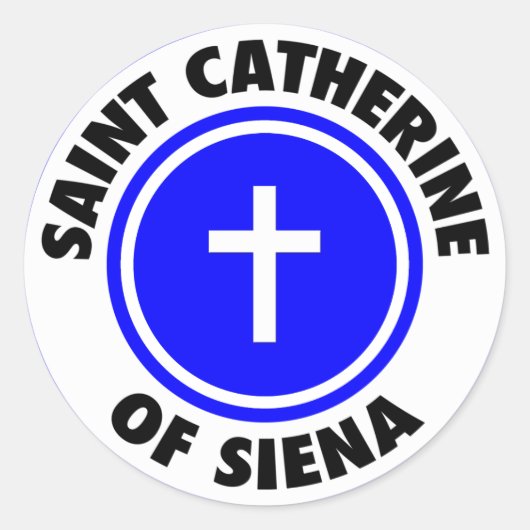 Sticker Rond Saint-Catherine de Sienne (Devant)