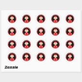 Sticker Rond Saint Charles Borromeo (Feuille)