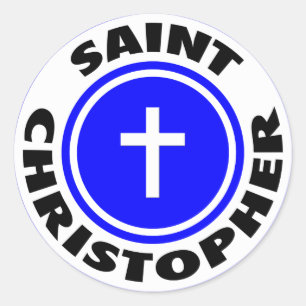 Sticker Rond Saint Christophe