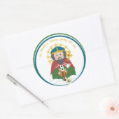 Sticker Rond Saint-David du Pays de Galles (Enveloppe)