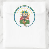 Sticker Rond Saint-David du Pays de Galles (Sac)