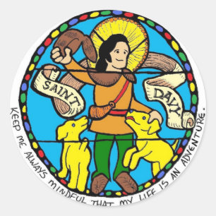 Sticker rond Saint Davy