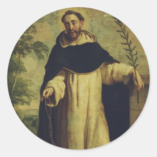 Sticker Rond Saint Dominic de Guzman (Devant)