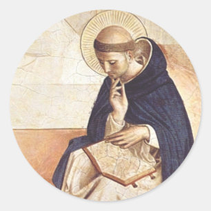 Sticker Rond Saint Dominique par Fra Angelico Renaissance Beaux