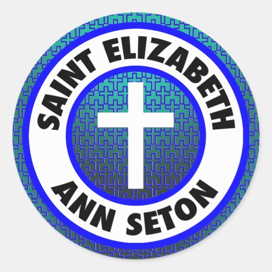 Sticker Rond Saint Elizabeth Ann Seton (Devant)