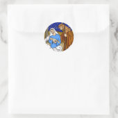 Sticker Rond Saint-Famille Saison Design Enveloppe Sceaux (Sac)