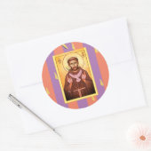 Sticker Rond Saint François d'Assise (Enveloppe)
