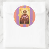 Sticker Rond Saint François d'Assise (Sac)