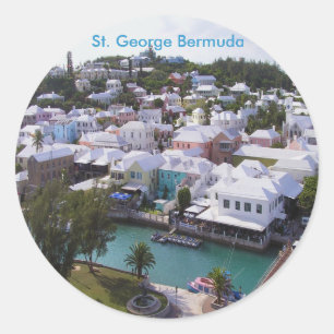 Sticker Rond Saint George Bermuda