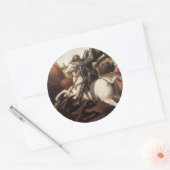 Sticker Rond Saint-George et le Dragon (Enveloppe)
