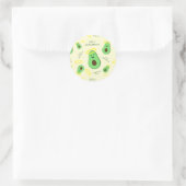 Sticker Rond Saint-Guacamole mignon avocat (Sac)