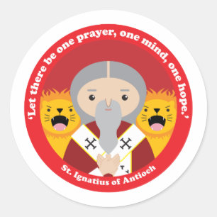 Sticker Rond Saint Ignace d'Antioche