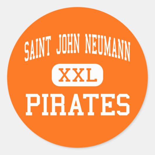 Sticker Rond Saint John Neumann - Pirates - High - Philadelphie (Devant)