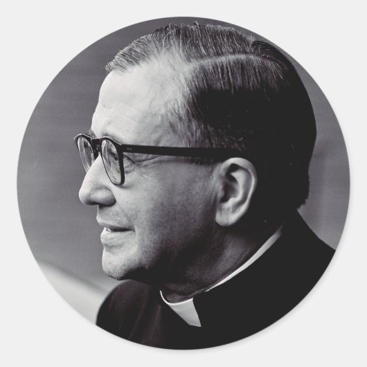 Sticker Rond Saint Josemaria Escriva (Devant)
