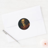 Sticker Rond Saint Joseph par Jusepe de Ribera (Enveloppe)