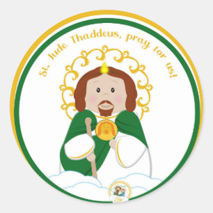 Sticker Rond Saint Jude Thaddeus