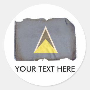 STICKER ROND SAINT LUCIA