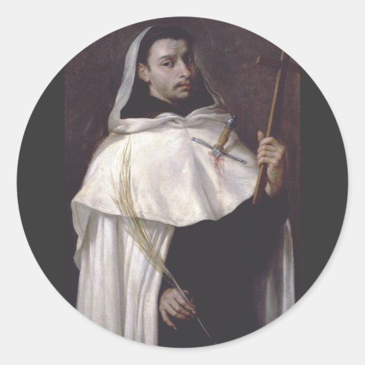 Sticker Rond Saint martyr Ange de Jérusalem (Devant)