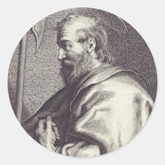 Sticker Rond Saint Matthieu l'Apôtre (Devant)