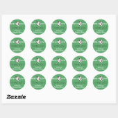 Sticker Rond Saint Merci de vache ferme (Feuille)