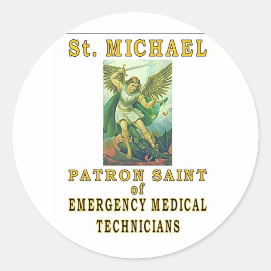 STICKER ROND SAINT MICHAEL (Devant)