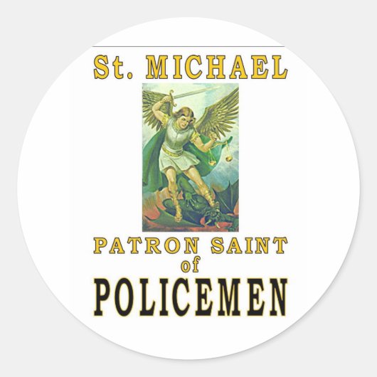 STICKER ROND SAINT MICHAEL (Devant)