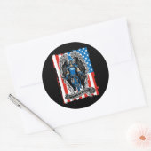 Sticker Rond Saint Michael Angel Nous défend au combat (Enveloppe)