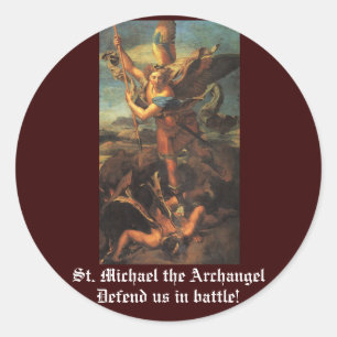 Sticker Rond Saint Michel l'Archange