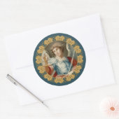 Sticker Rond Saint Michel l'Archange (M 010) (Enveloppe)