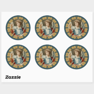 Sticker Rond Saint Michel l'Archange (M 010)