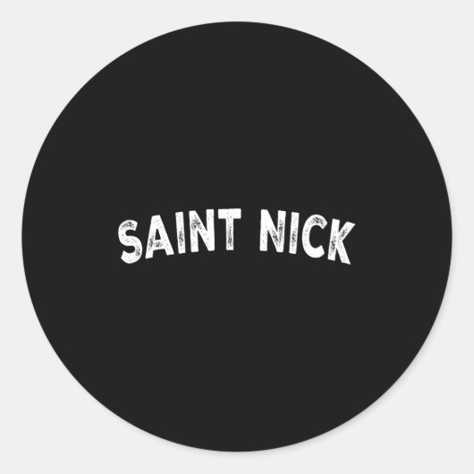 Sticker Rond Saint Nick  (Devant)