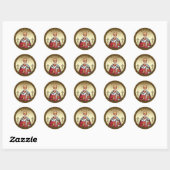 Sticker Rond Saint Nicolas (Feuille)