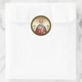 Sticker Rond Saint Nicolas (Sac)