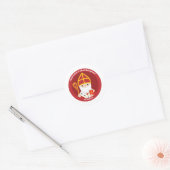 Sticker Rond Saint Nicolas (Enveloppe)