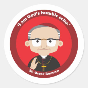 Sticker Rond Saint Oscar Romero