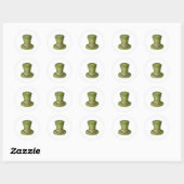 Sticker Rond Saint Patrick Elf casquette clip art (Feuille)